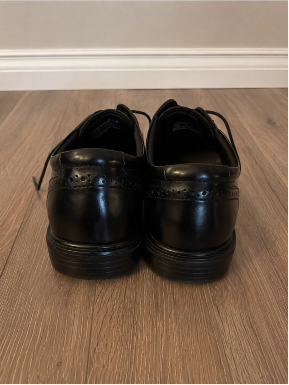 Nunn Bush Men’s Wingtip Oxford Dress Shoes Size 13M Black Leather Comfort Gel